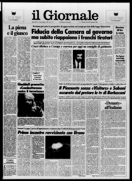 Il giornale : quotidiano del mattino